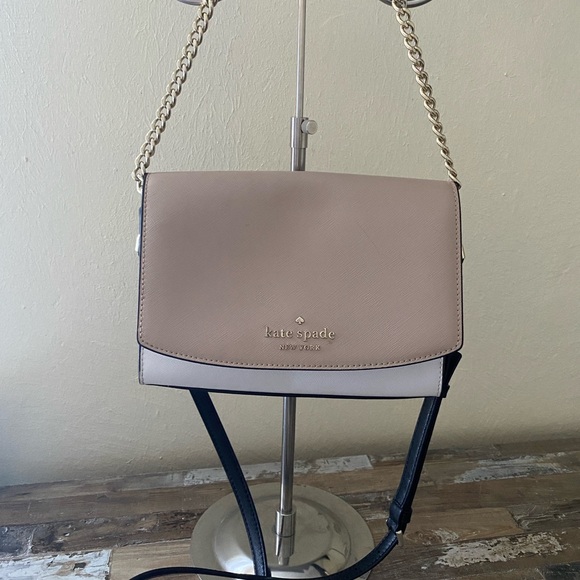 kate spade Handbags - Kate Spade Beige and Black Crossbody Bag